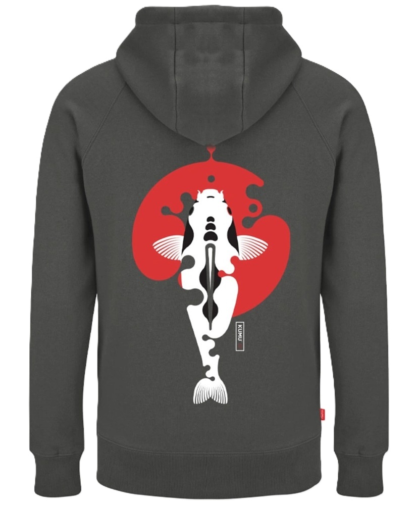 Kumu mikina rising sun šedé - s