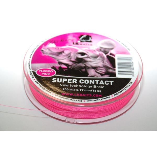 LK Baits Splétaná Šňůra SUPER CONTACT Braid 200 m Průměr 0,17 mm / Nosnost 16 kg