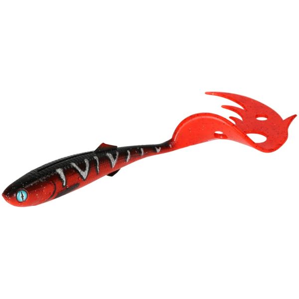 Mikado Gumová Nástraha Sicario Pike Tail Red Tiger Balení