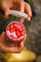 One More Cast Plovoucí Boilie Boosted Fluoro Pop-Ups Paella 70 g 14 mm (2)