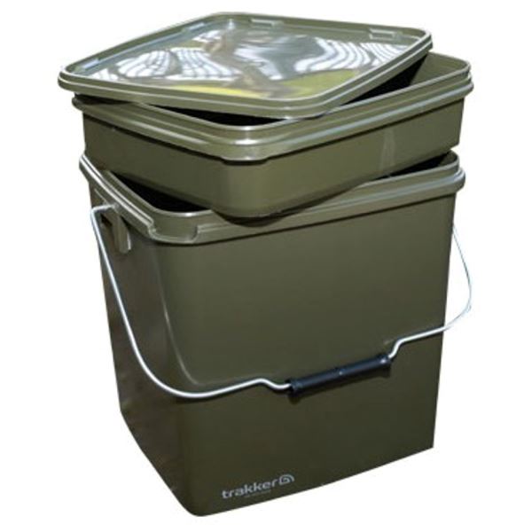 Trakker Plastový box na krmení – Olive Square Container 13L