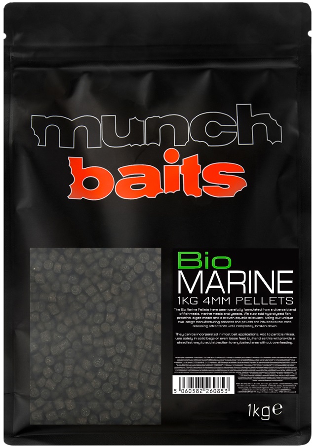Levně Munch baits pelety bio marine pellet - 1 kg 4 mm