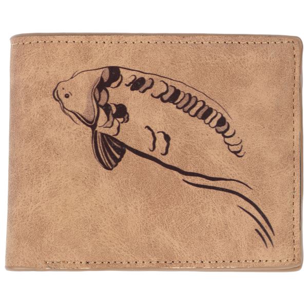 Giants Fishing Peněženka Hnědá Plavající Kapr Brown Wallet Swimming Carp