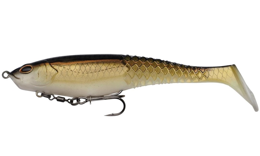 Levně Berkley gumová nástraha powerbait cullshad shallow sinking gold shad - 15 cm 34 g