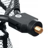 Fencl Muškařský Podběrák King L Karbon Se Silikonovou Sítí Magnetický Držák a Pojistné Lanko Plovoucí 49x39 cm (10)