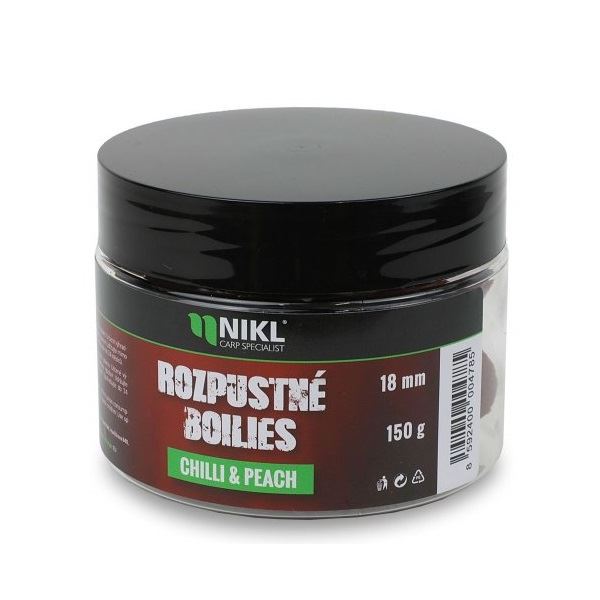 Nikl Rozpustné Boilies Chilli & Peach 150 g