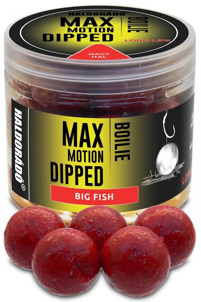 Haldorádó dipované boilies dipped max motion 80 g 20 mm - velká ryba
