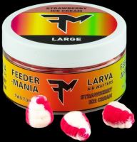 Feedermania TwoTone Larva Air Wafters Large 37 g - Strawberry Ice Cream