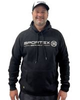Sportex Rybářská Mikina s Kapucí Černá - L