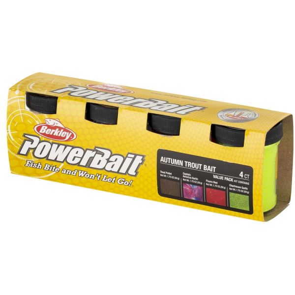 Berkley Sezónní Sada Pstruhového Těsta Troutbait Seasons 4 ks