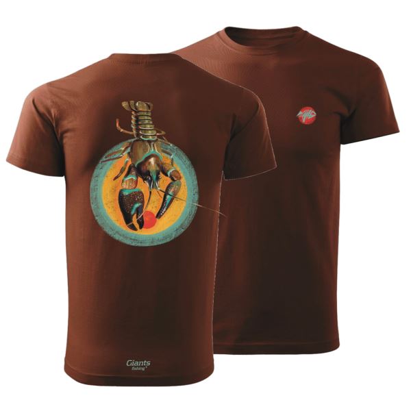 Giants Fishing Tričko Pánské Rak Hnědé