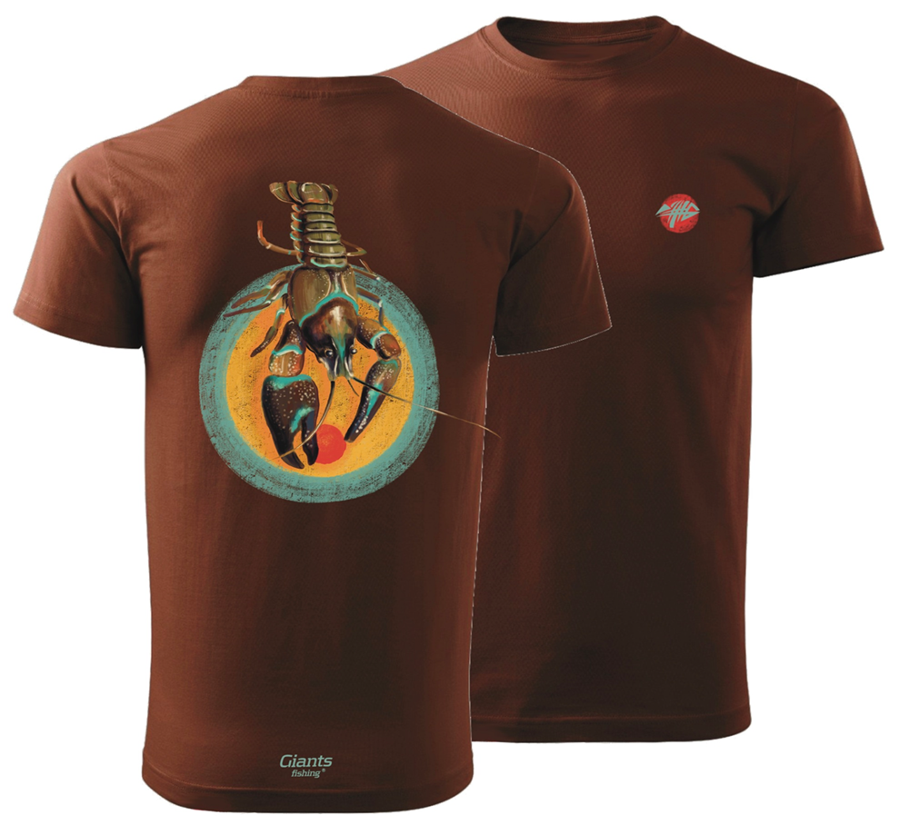 Levně Giants fishing tričko pánské rak hnědé - xxxl