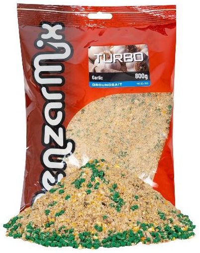 Levně Benzar mix krmítková směs groundbait turbo 800 g - česnek