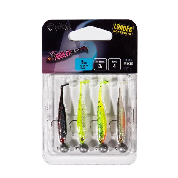 Fox Rage Gumová Nástraha Ultra UV Micro Tiddler Fast Mixed Colour Loaded Lure Pack
