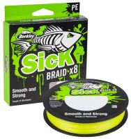 Berkley Splétaná Šňůra SicK Braid Hi-Vis Žlutá 150 m - 0,12 mm 11,2 kg