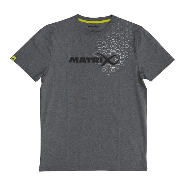 Matrix Tričko Grey Hex Print T-Shirt