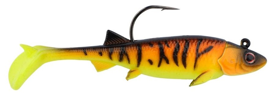 Berkley gumová nástraha powerbait minnotator orange tiger 2 ks - 5 cm 1,8 g