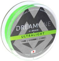 Mikado Splétaná Šňůra Dreamline Ultralight Fluo Zelená 150 m (2)