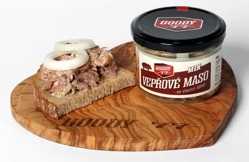 Goody 77 mix - vepřové maso ve vlastní šťávě 170 g