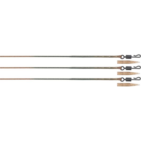 Fox Montáž Edges Camo Leadcore Leaders 50 lb 75 cm 3 ks