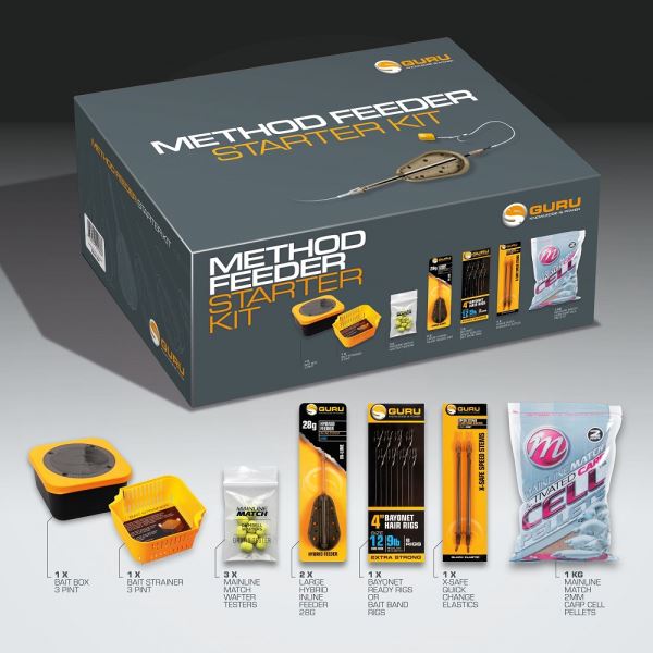 Guru Tackle Sada Method Feeder Starter Kit 10 ks