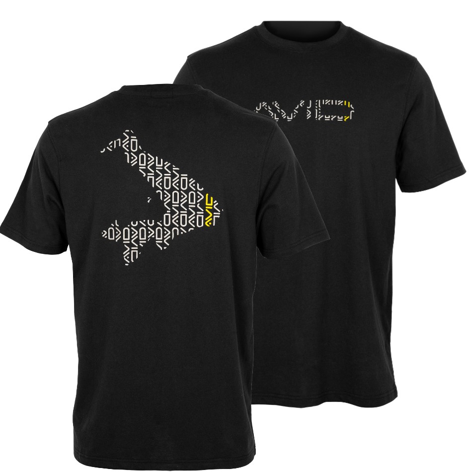 Avid carp tričko compound t-shirt black - xl