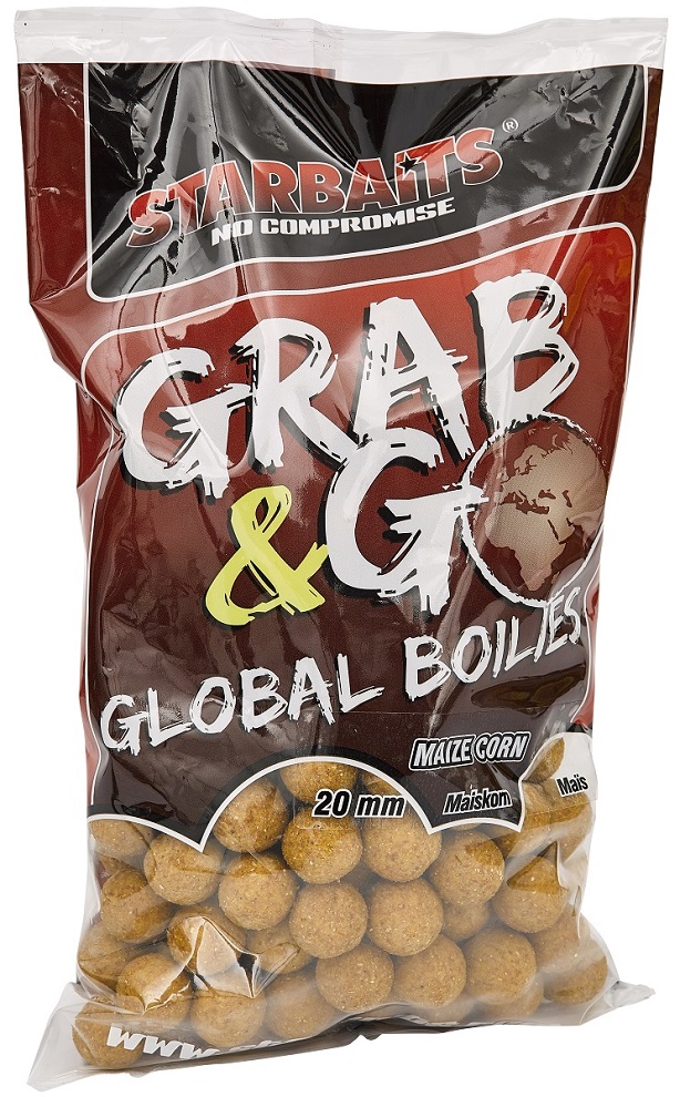 Levně Starbaits boilies g&g global sweet corn - 1 kg 20 mm
