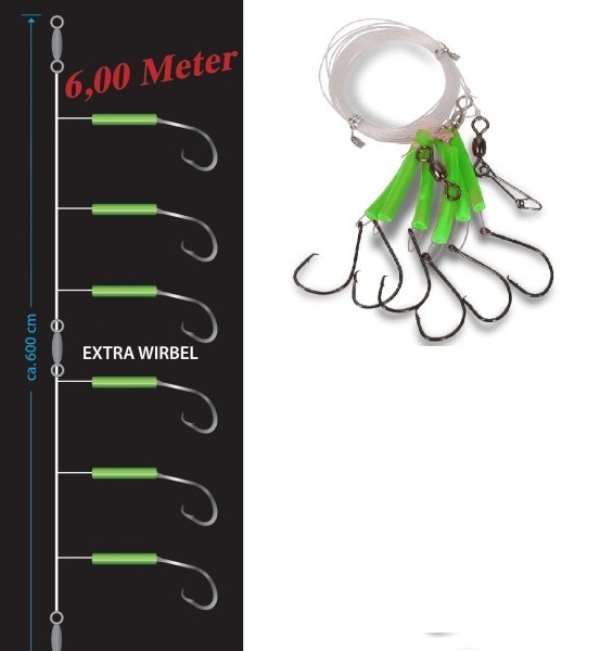 Levně Saenger aquantic circle hook fluorozelená 8/0