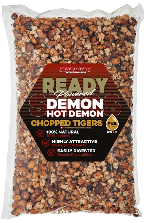 Starbaits drcený tygří ořech ready seeds hot demon chopped tiger 1 kg