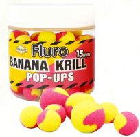 Dynamite Baits Pop Ups Fluoro Two Tone Banana Krill 15 mm Dynamite Baits Pop Ups Fluoro Two Tone Banana Krill 15 mm