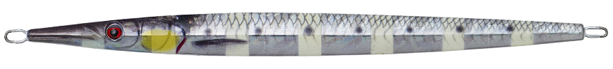 Levně Savage gear 3d needle jig sinking glow zebra php - 15 cm 40 g