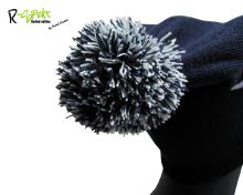R-SPEKT Dětský kulich PomPom DUO beanie tm.modrý (2)