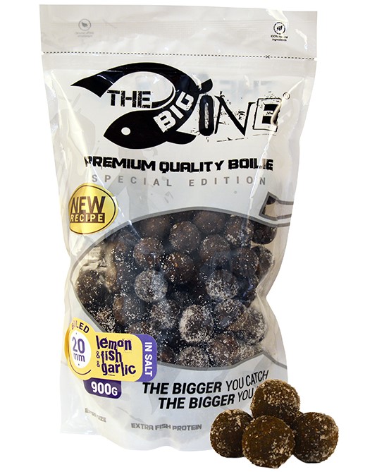 Levně The one boilies big one boilie in salt lemon a fish a garlic 1 kg - 20 mm