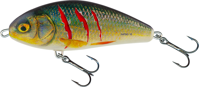 Levně Salmo wobler fatso floating wounded real roach 10 cm