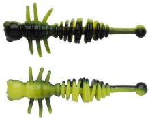Berkley Gumová Nástraha PowerBait Power Larvae Black Sunshine Yellow - 5,5 cm 10 ks