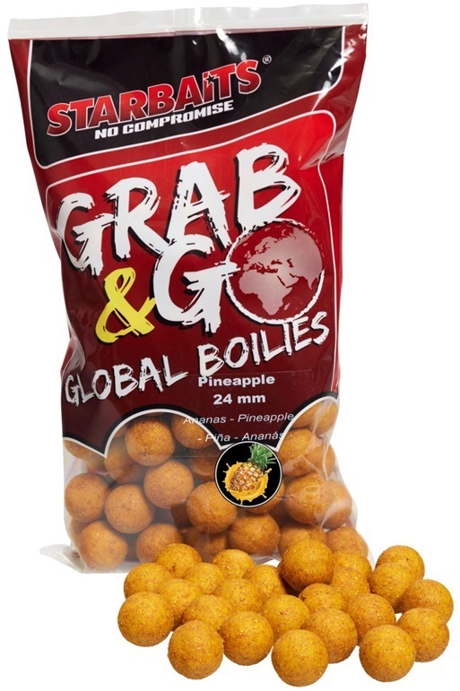 Levně Starbaits boilies g&g global pineapple - 800 g 20 mm