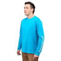 Grundéns Funkční UV Triko Tough Sun Crew Azure - XXL (3)