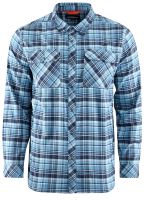 Grundéns Košile Dungeness Seawool Flannel Shirt Captain´s Blue - XXL