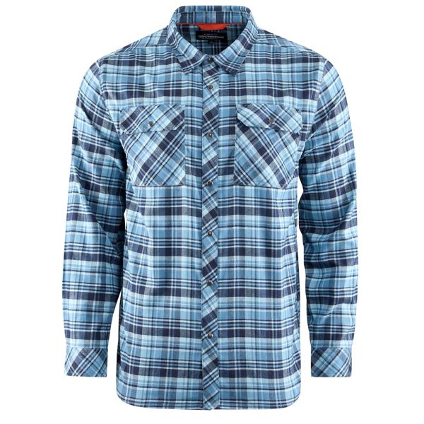 Grundéns Košile Dungeness Seawool Flannel Shirt Captain´s Blue