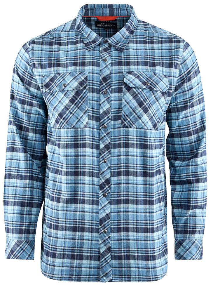 Grundéns košile dungeness seawool flannel shirt captain´s blue - xxxl