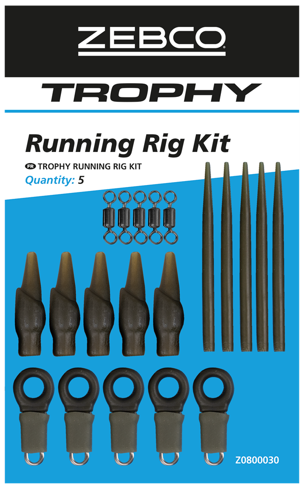 Zebco závěsky trophy running rig kit 5 ks