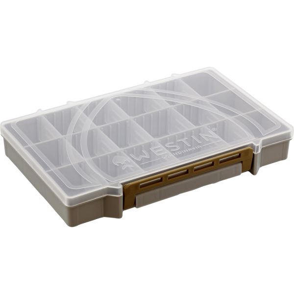Westin Krabička W3 Tackle Box Grey/Clear S4 25 x 16,5 x 3,6 cm