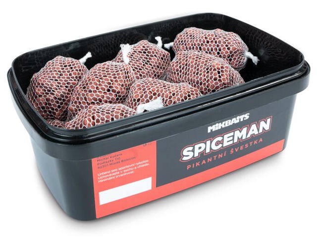 Mikbaits pva bomb spiceman pikantní švestka 15 ks