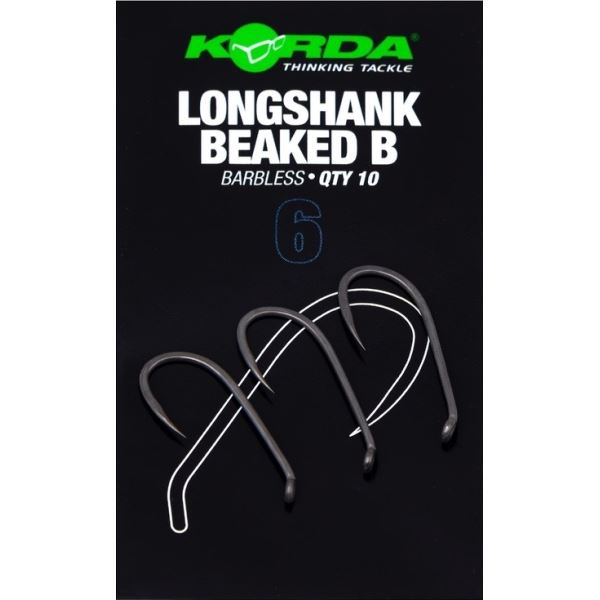 Korda Háčky Longshank Beaked Barbless 10 ks