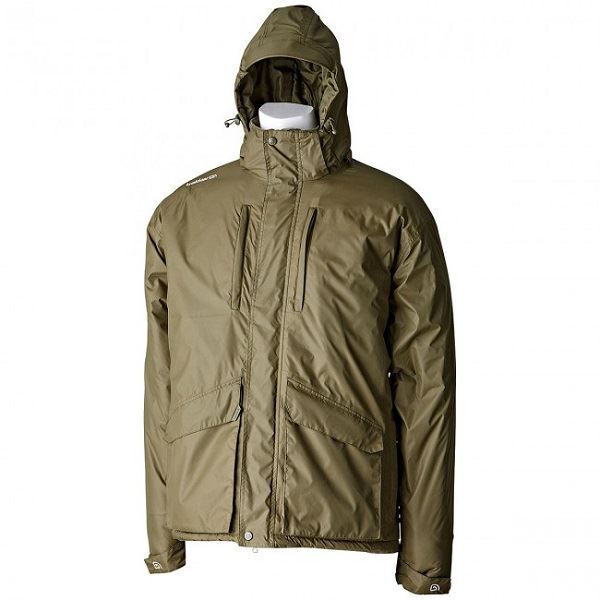 Trakker Vodělodolná zimní bunda Elements Jacket Zelená