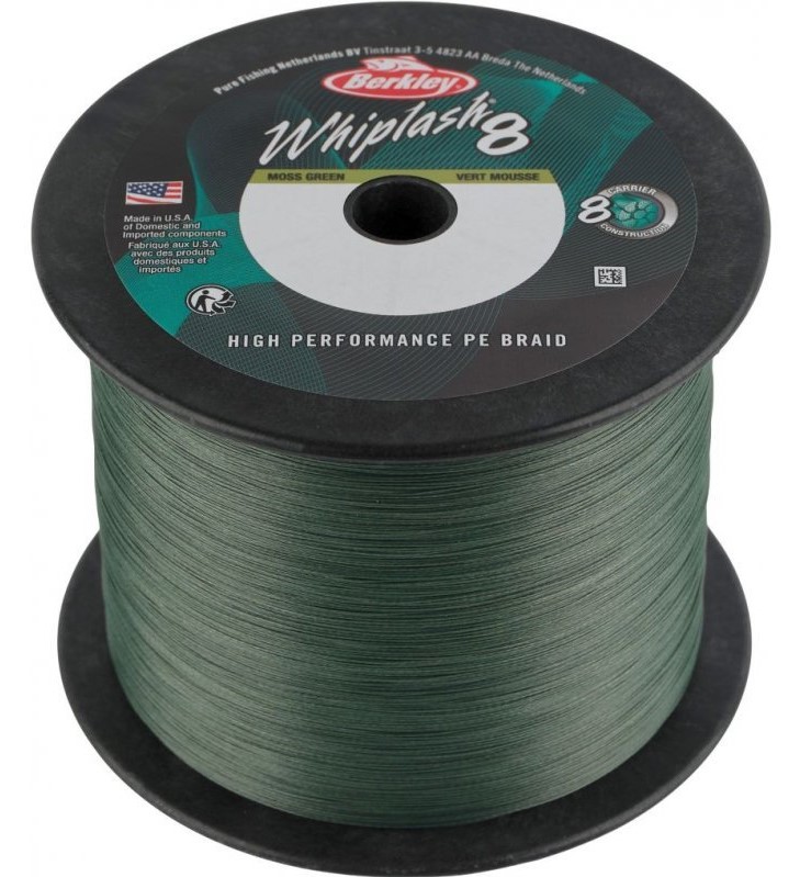 Levně Berkley splétaná šňůra whiplash 8 green metráž - 0,35 mm 93,9 kg