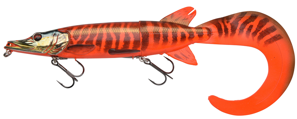 Savage gear gumová nástraha 3d hybrid pike slow sinking red pike - 25 cm 100 g