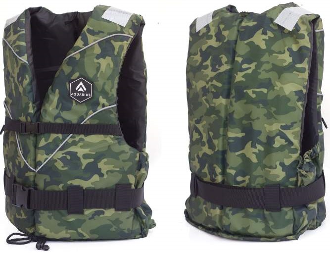 Levně Kolibri plovoucí vesta aquarius camo military - velikost l - xl