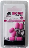 LK Baits Dumbels Pop-Up Zig Rig-Pink