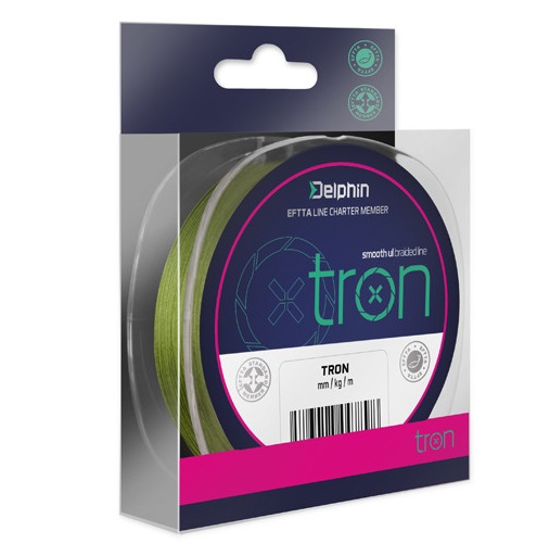 Delphin návazcová šňůra tron zelená 20 m - průměr 0,06 mm / nosnost 2,7 kg